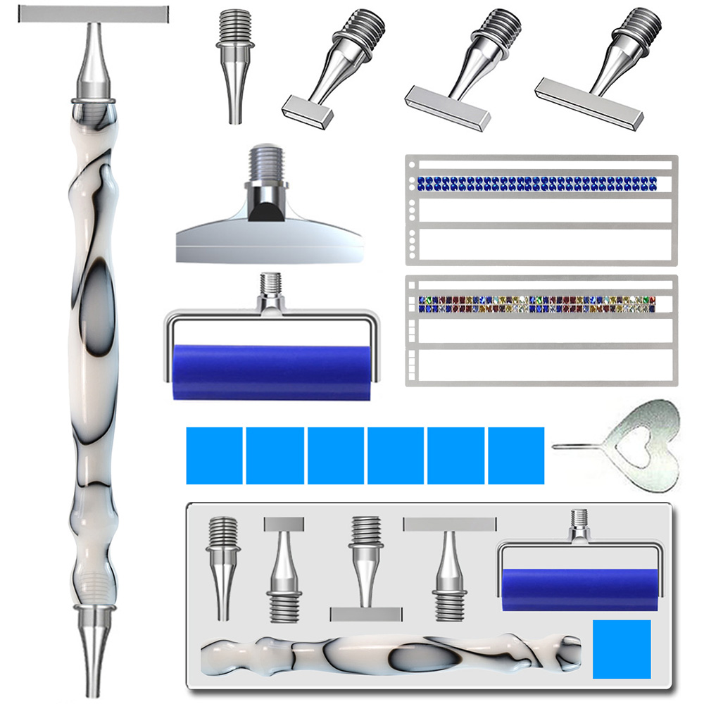 Embroidery Kit Set - 5D Diamond Painting Pen Set Add