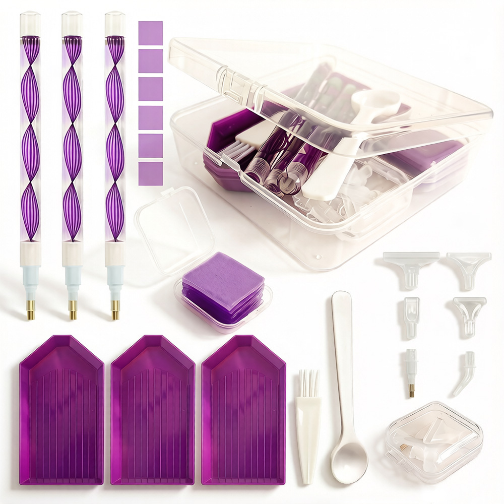 DIY Diamond Painting Tool Kit  - đánh giá và giá Embroidery Kit Set
