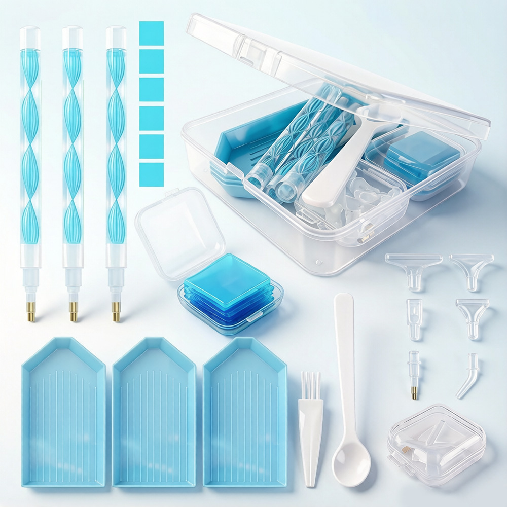 DIY Diamond Painting Tool Kit  - đánh giá và giá Embroidery Kit Set