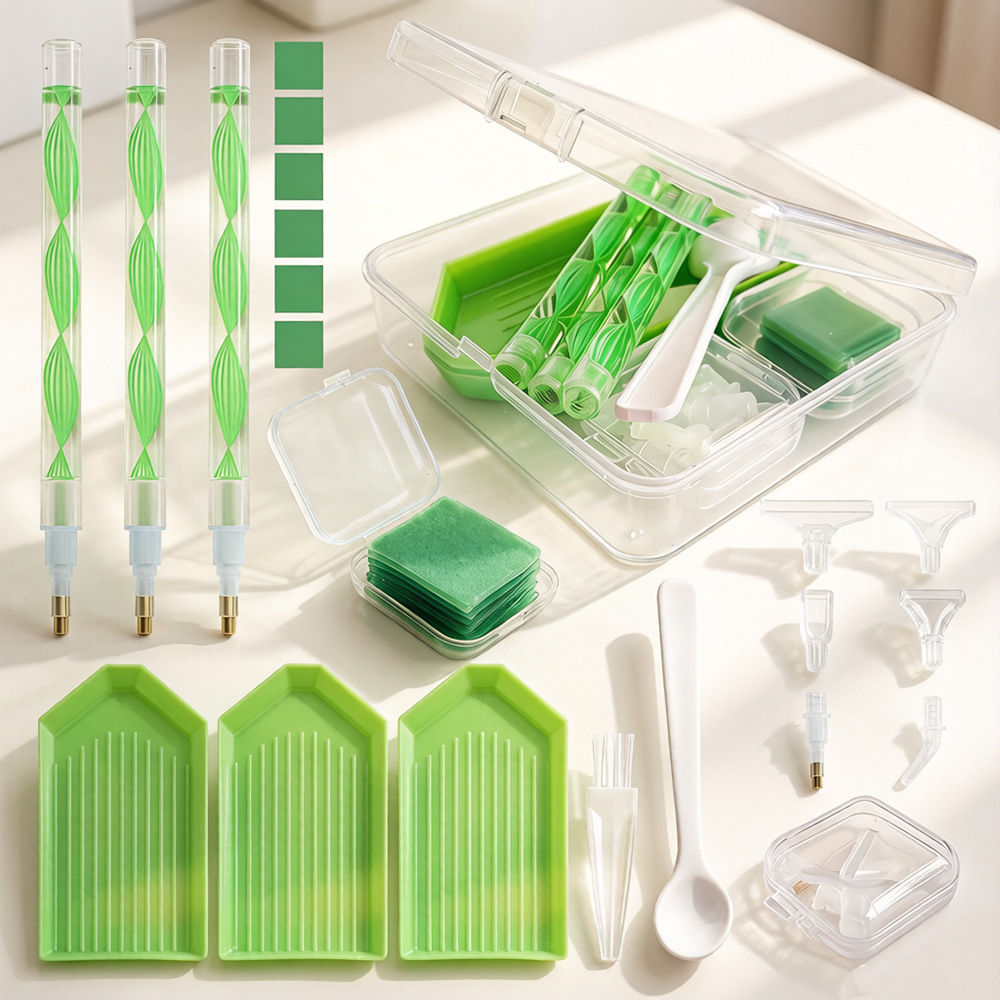 DIY Diamond Painting Tool Kit  - đánh giá và giá Embroidery Kit Set