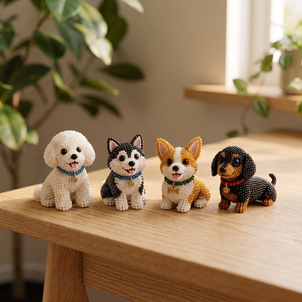 Handmade DIY Animal Bead Embro - đánh giá và giá Embroidery Kit Set