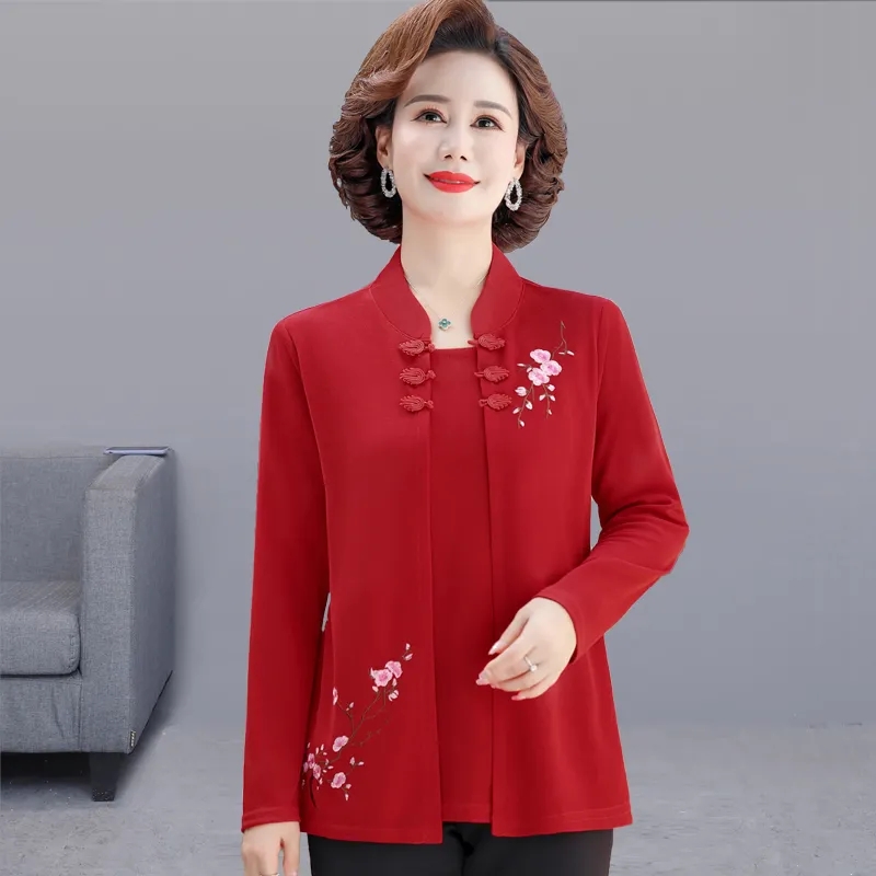 Middle-Aged Women Embroidery C - đánh giá và giá Embroidery Cardigan