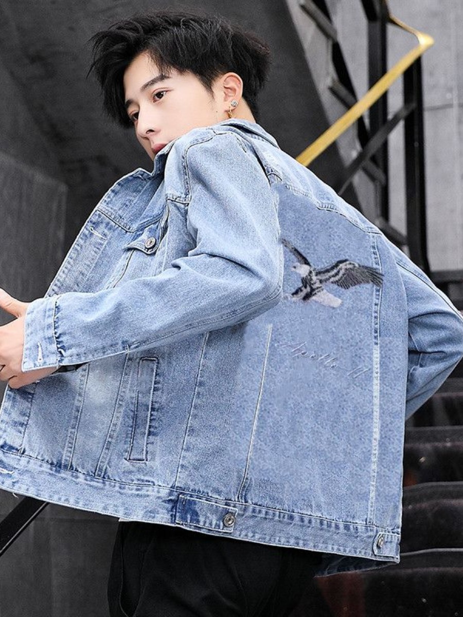 New 2026 Men's Denim Jacket Sp - đánh giá và giá Embroidery Jacket