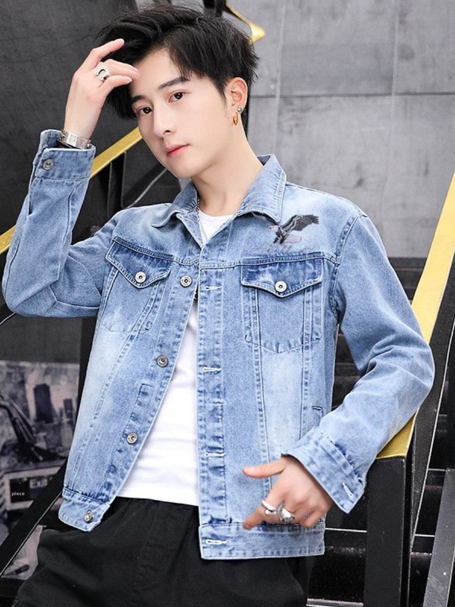 New 2026 Men's Denim Jacket Sp - đánh giá và giá Embroidery Jacket