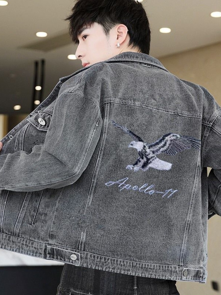 New 2026 Men's Denim Jacket Sp - đánh giá và giá Embroidery Jacket