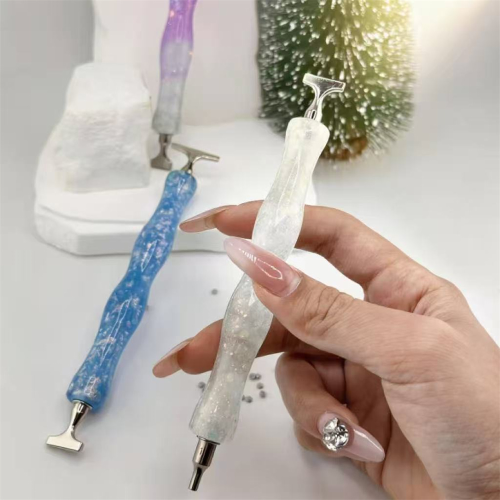 New Wavy  Resin Diamond Painti - đánh giá và giá Embroidery Needle Pen