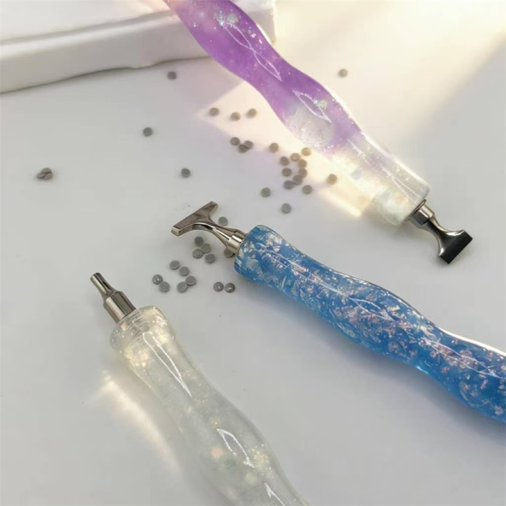 New Wavy  Resin Diamond Painti - đánh giá và giá Embroidery Needle Pen