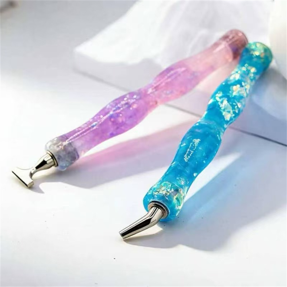 New Wavy  Resin Diamond Painti - đánh giá và giá Embroidery Needle Pen