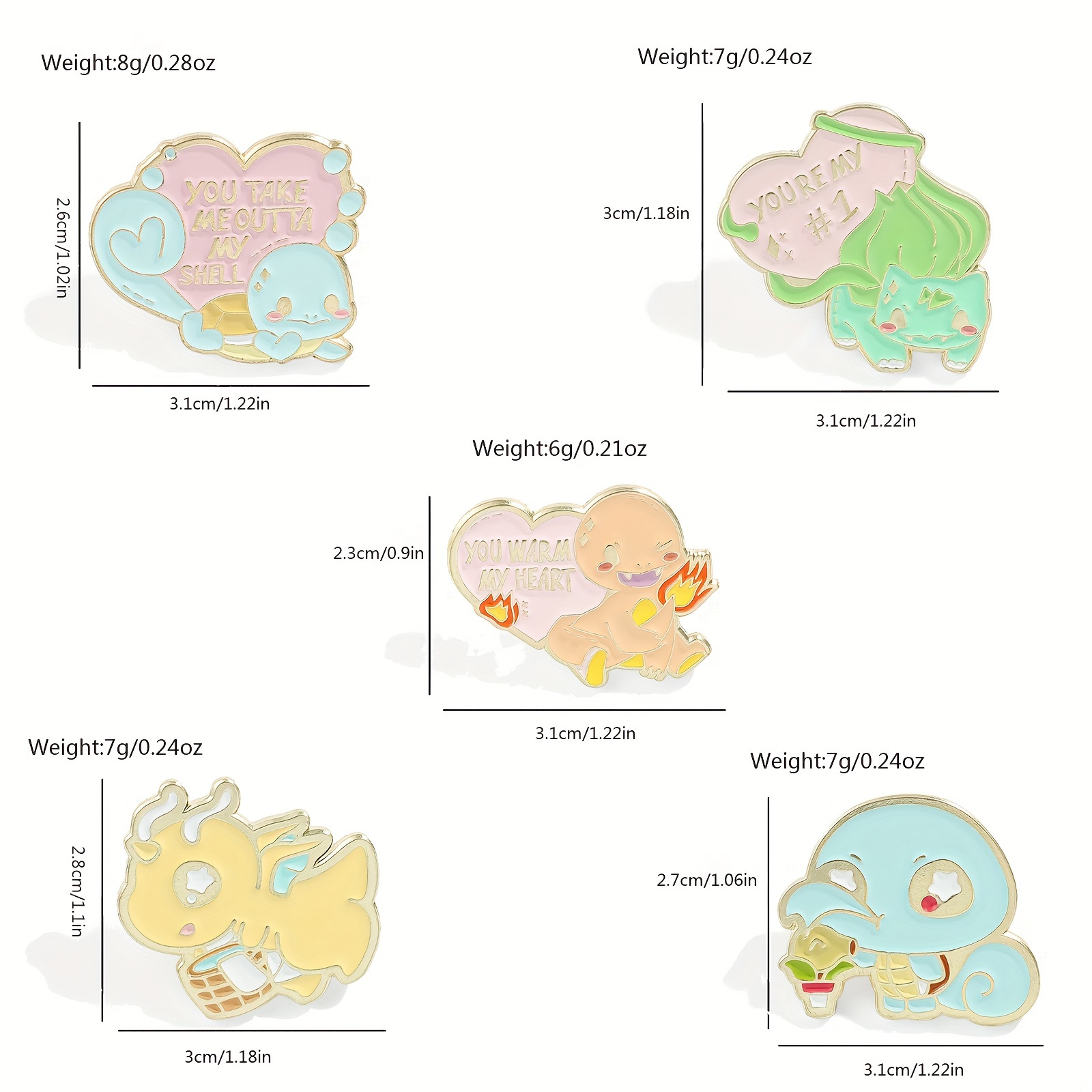 5 Pcs Cute Anime Brooch Person - đánh giá và giá Embroidery Textile