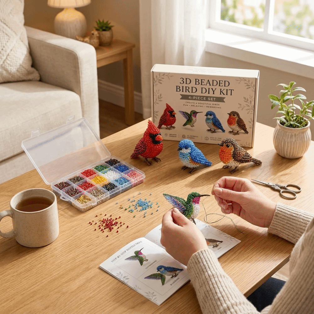 Handmade DIY Animal Bead Embro - đánh giá và giá Embroidery Kit Set