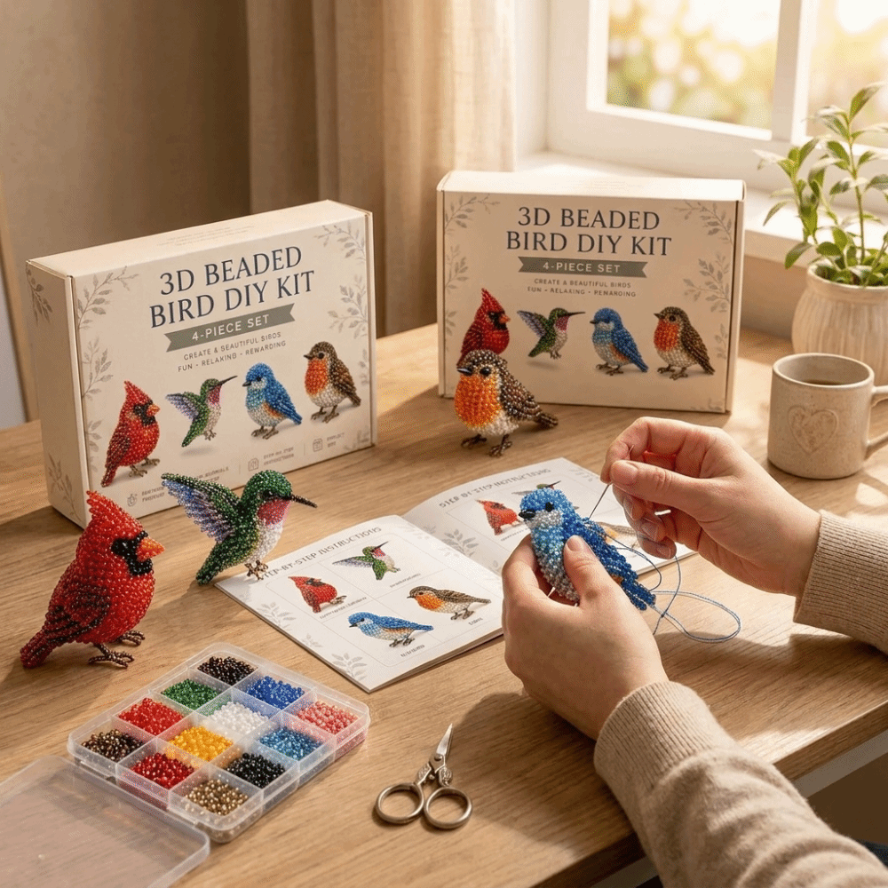 Handmade DIY Animal Bead Embro - đánh giá và giá Embroidery Kit Set