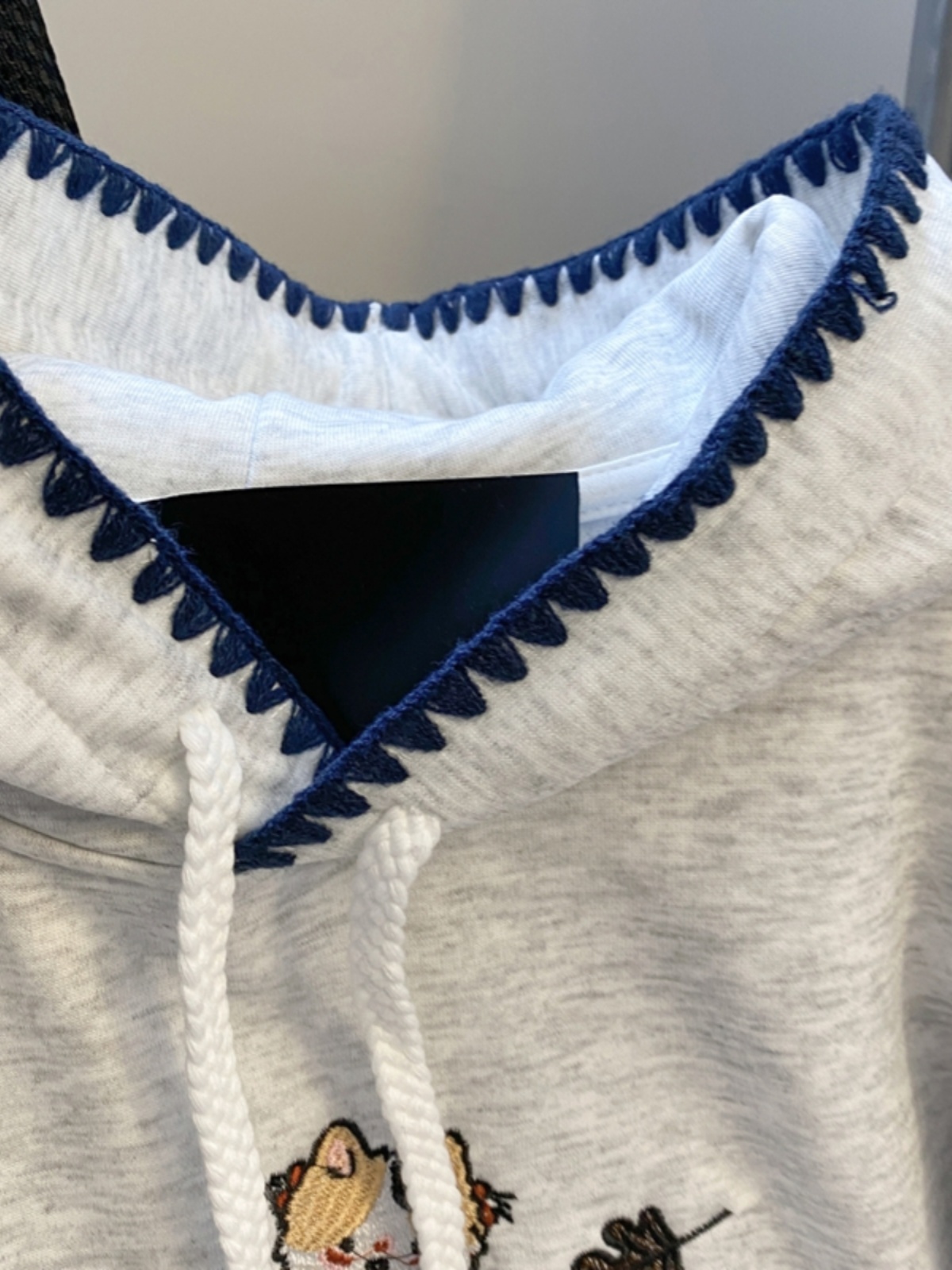 Kawaii  Embroidery Fleece Hood - đánh giá và giá Embroidery Jacket