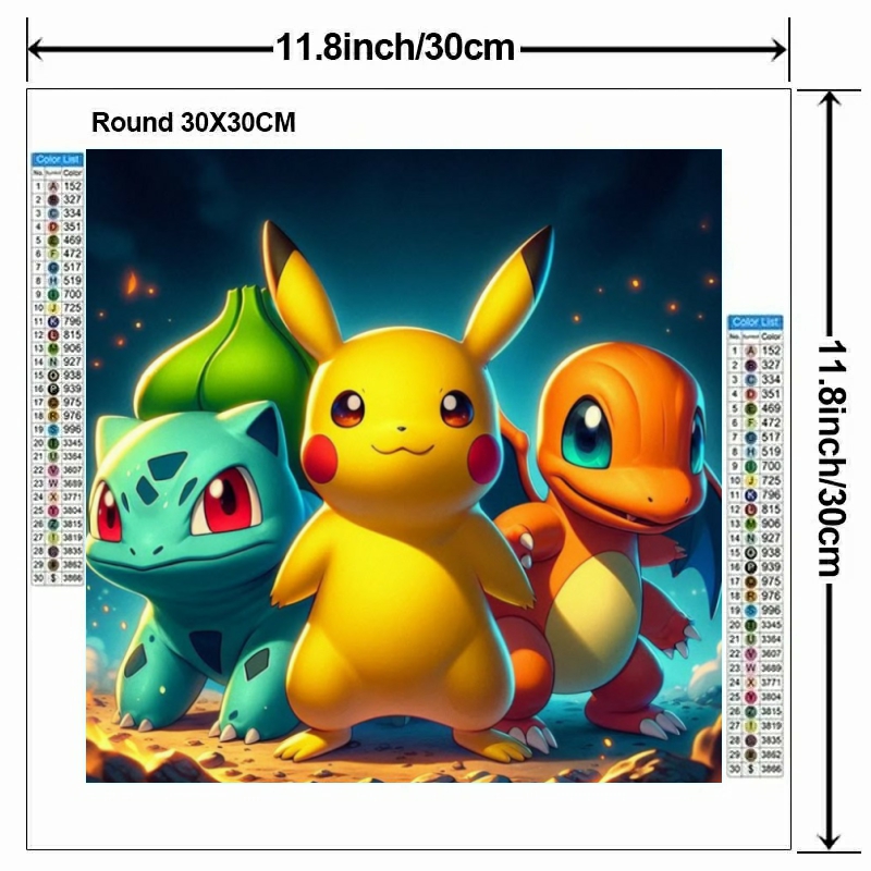 Cartoon Pokémon 5D DIY Diamond - đánh giá và giá Embroidery Gift Ideas
