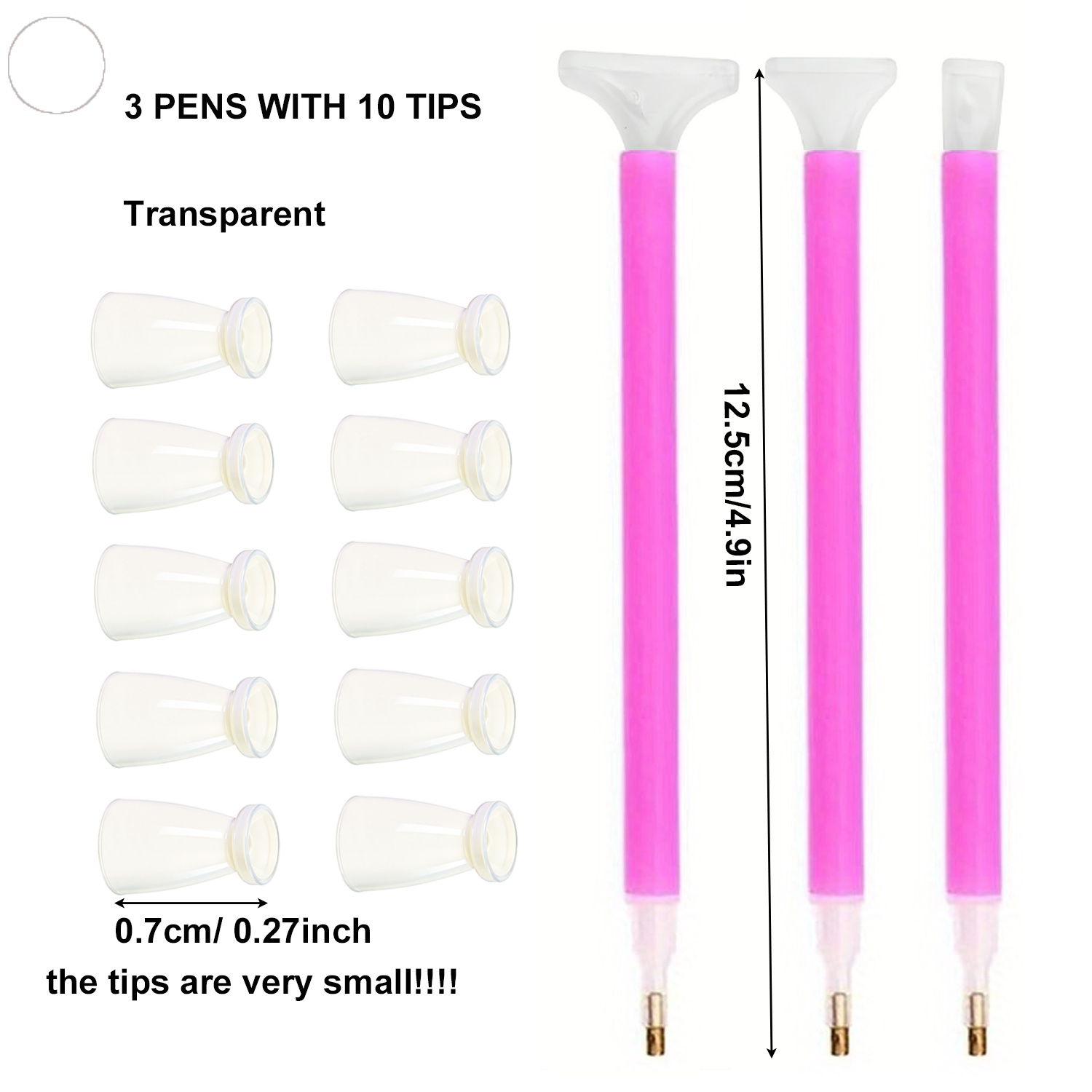 10 Silicone Tips & 3 Pens Diam - đánh giá và giá Embroidery Needle Pen