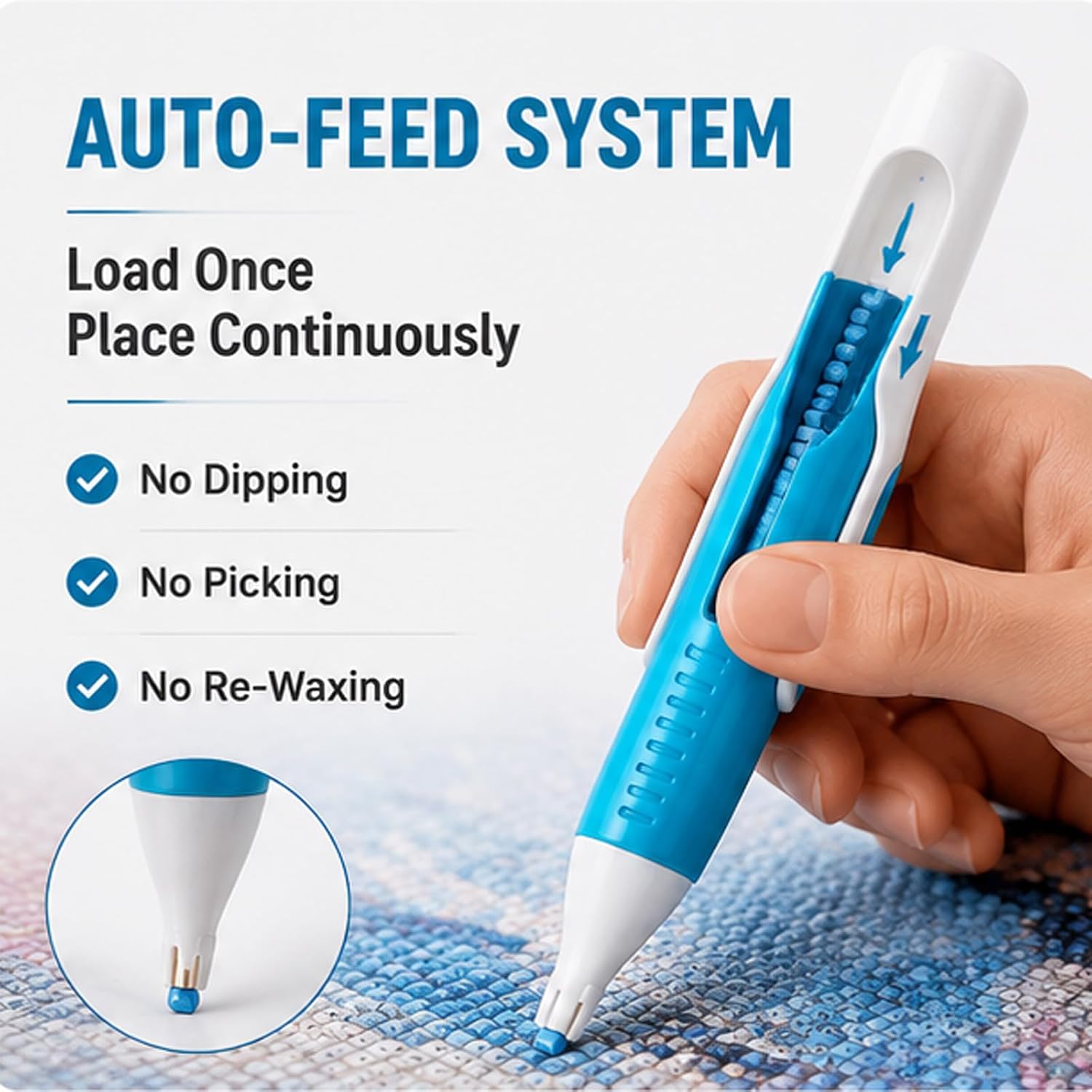 Automatic Diamond Painting Bea - đánh giá và giá Embroidery Needle Pen