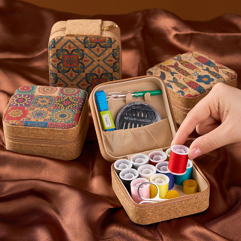 Vintage Cork Boho Floral Sewin - đánh giá và giá Embroidery Kit Set