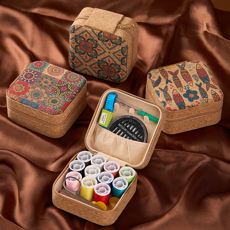 Vintage Cork Boho Floral Sewin - đánh giá và giá Embroidery Kit Set