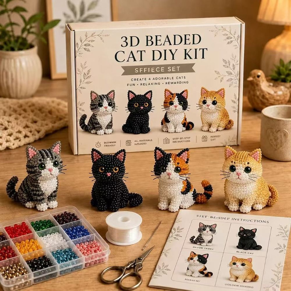 Handmade DIY Animal Bead Embro - đánh giá và giá Embroidery Kit Set