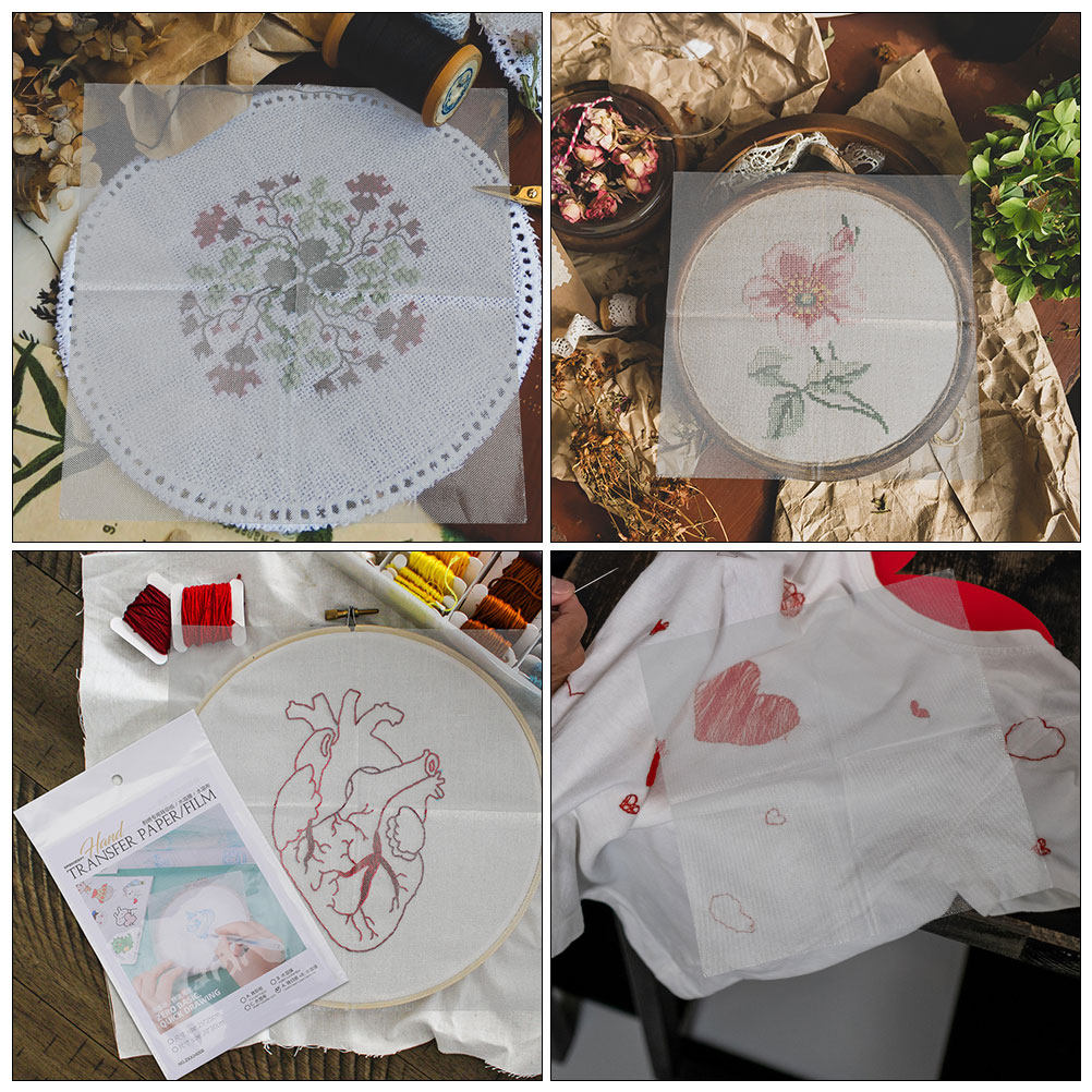 8Pcs Water Soluble Embroidery  - đánh giá và giá Embroidery Kit Set