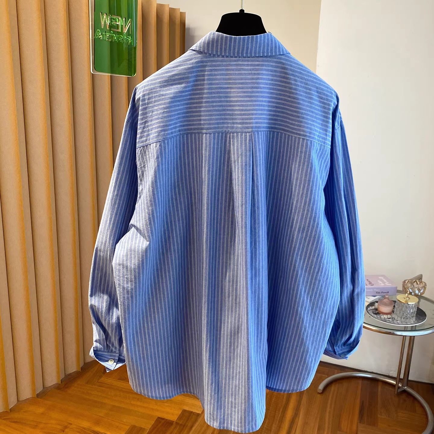 Korean Blue Embroidered Stripe - đánh giá và giá Embroidery Jacket
